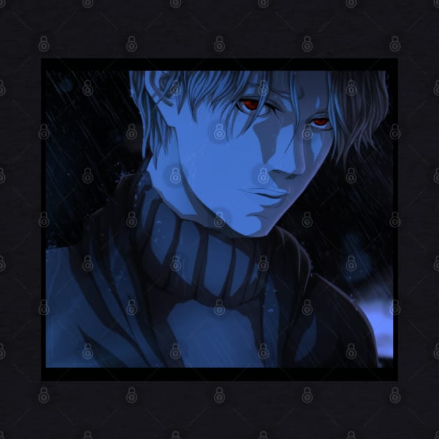 Johan Liebert – Monster by Naoki Urasawa (Blue) by PhilipArnaudov